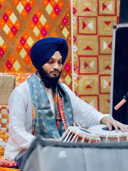 A moment of quiet intensity during the Delhi concert.