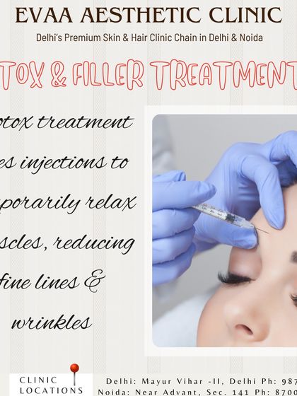 A close-up visual and description of how Botox works. The treatment involves precise injections to temporarily relax muscles, effectively reducing the appearance of fine lines and wrinkles.