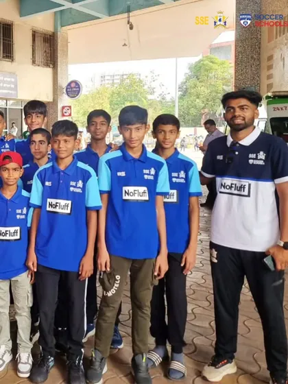 Our U15 team and coach after arriving in Jaipur for the AIFF Youth League. We wish them the best as they take on this exciting challenge.