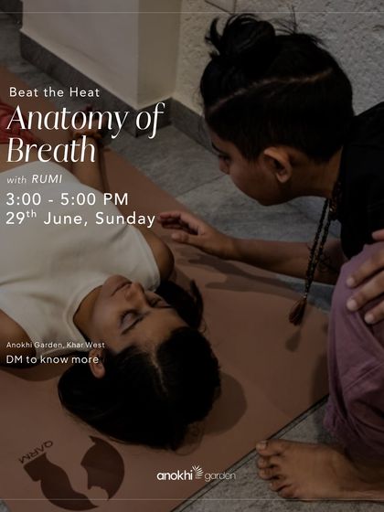 Beat the heat with our Anatomy of Breath workshop with Rumi. This insightful somatic session explores the structure, function, and healing potential of your breath.