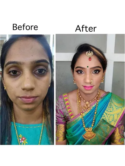 The magic of makeup is in the transformation. I focus on enhancing your natural beauty, evening out skin tone, defining your eyes, and adding that perfect touch of color to make you shine on your special day.