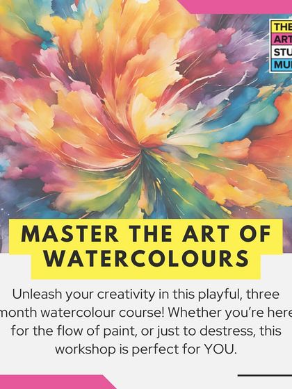 Unleash your creativity in this playful, three-month watercolor course. It is perfect for anyone looking to understand the flow of paint or simply to destress.