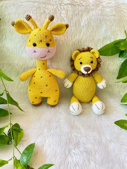 My bestseller giraffe doll is always a favorite. With its long neck, sweet smile, and spotted pattern, it's a cheerful and friendly companion for any child. This one is a larger size for extra big hugs.