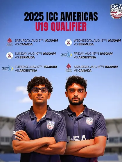 The official schedule for the ICC Americas U19 Qualifiers, featuring our very own Shiv Shani. We prepare our international players for the biggest stages.