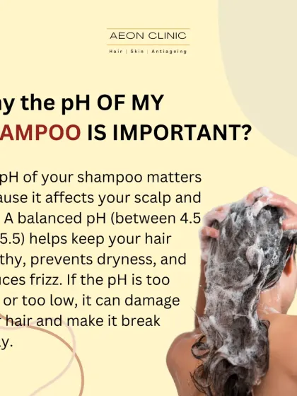 The pH of your shampoo is important. A balanced pH (between 4.5 and 5.5) helps keep hair healthy and prevents dryness and frizz.