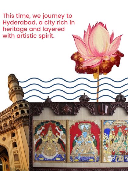 We journey to Hyderabad, a city rich in heritage and layered with artistic spirit, for the second stop of our travelling exhibition.
