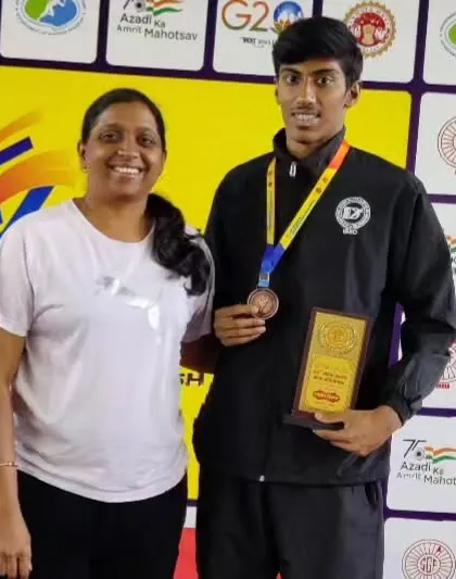 Feeling proud to share that my athlete Raahil Baig won a bronze medal in the 200m run at the SGFI National Athletics Championship in Bhopal.