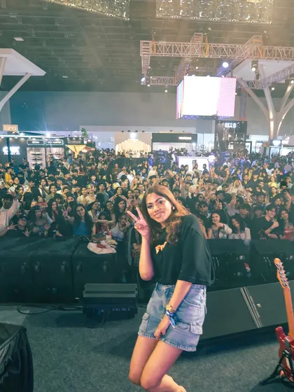 On stage at the All You Can festival, looking out at my fam. There’s no better feeling than connecting with a massive crowd that loves hip-hop as much as I do. This is what I live for.