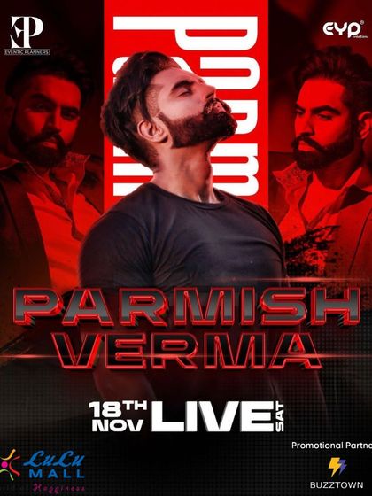 As the promotional partner for Parmish Verma's live show at Lulu Mall, I created a targeted campaign to engage his massive fanbase in Lucknow and drive attendance.