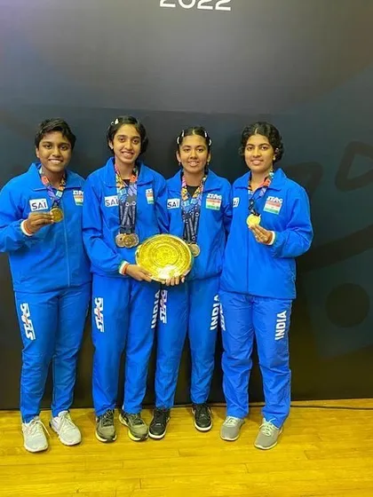 Another shot of the proud Indian team.