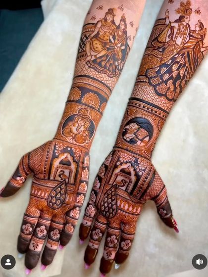 Kanha Mehandi - Bridal Mehndi Custom Storytelling & Portrait Mehndi photo 13