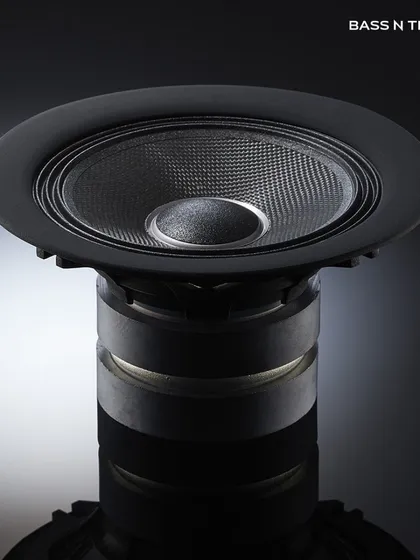 This is the heart of a TAD speaker: the beryllium tweeter and waveguide. This proprietary technology, featured in the TAD Evolution Two, delivers a polished, extended high-frequency response that is the signature of all TAD speakers, known for their incredible accuracy and detail.