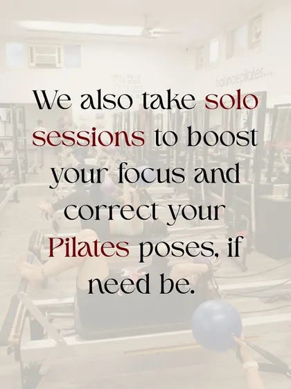 For those who need extra attention, I offer solo sessions to boost your focus and perfect your Pilates poses. Personalized guidance is key.