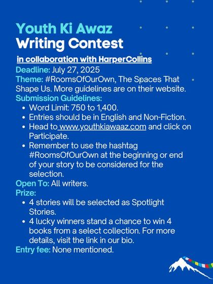 The Youth Ki Awaaz Writing Contest, in collaboration with HarperCollins, is seeking non-fiction stories on the theme of spaces that shape us.