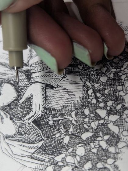 Kalaa Rahasya - Custom Portraits & Illustrations Detailed Ink Illustrations photo 3