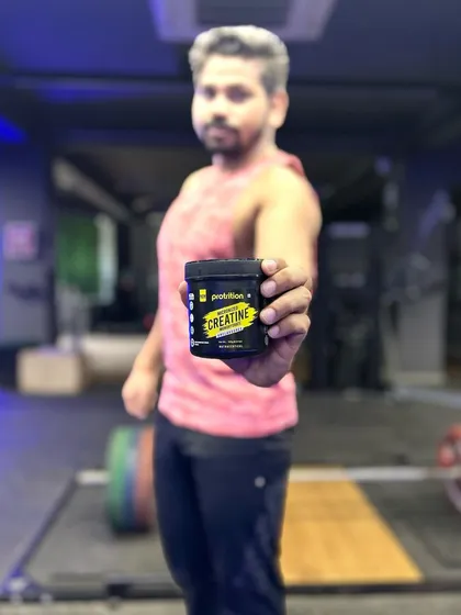 A scoop of Protrition's creatine before a workout can make a huge difference in your strength and power output.