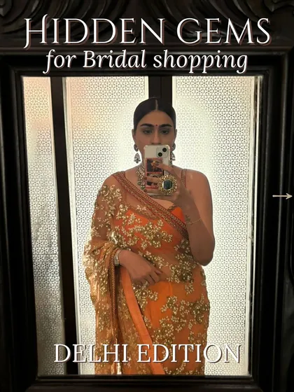 I’m spilling the tea on my secret spots for bridal shopping in Delhi. This is my curated guide to hidden gems that I share with my clients, helping them discover unique pieces for their trousseau beyond the big-name stores.