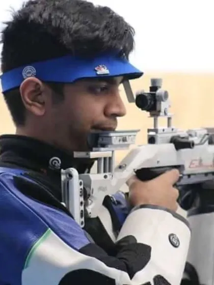 Paarth Makhija, a talent identified and nurtured by our academy, demonstrating his skill with an outstanding score of 632.1 in the Men's 10m Air Rifle at the 38th National Games.