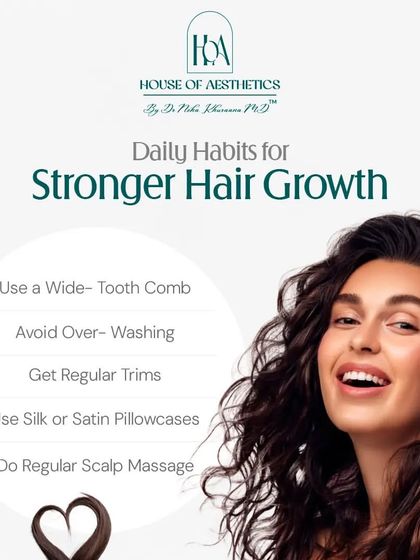 Stronger hair growth comes from consistent daily habits. Simple things like using a wide-tooth comb, avoiding over-washing, and using a silk pillowcase can make a huge difference.