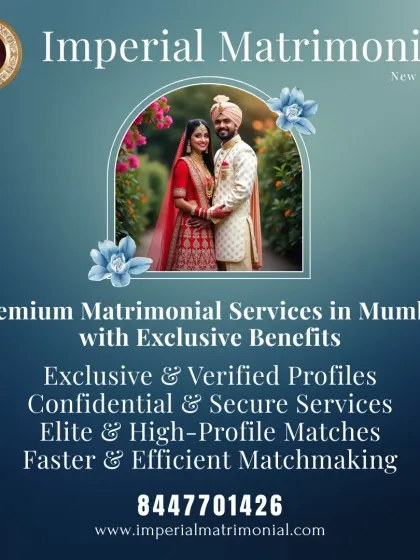 I offer premium matrimonial services in Mumbai with exclusive benefits like verified profiles, secure services, and faster, efficient matchmaking for high-profile clients.