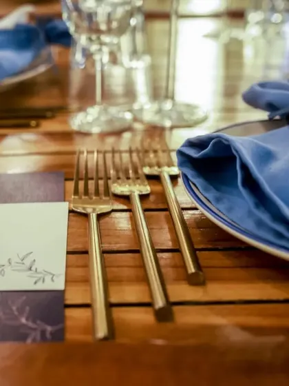 Treat your guests to a gourmet dining experience like no other. My catering services will leave them craving for more. Here, the table is set for an elegant private event.