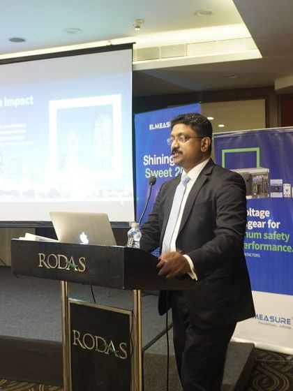 A presentation in progress at my Bombay technical seminar, shaping the future of smart energy management.