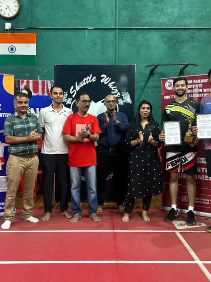 Celebrating the winners of our in-house tournament. These events are crucial for building match temperament and community spirit.