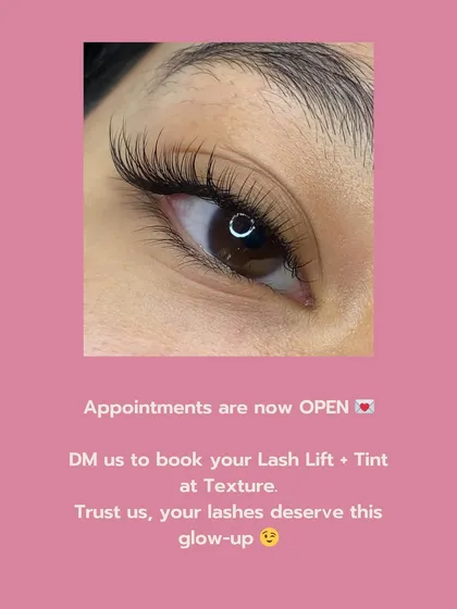 This is the lash lift and tint glow-up. Imagine waking up with perfectly curled, darker lashes every single day for up to 8 weeks, no mascara needed. This is the result.