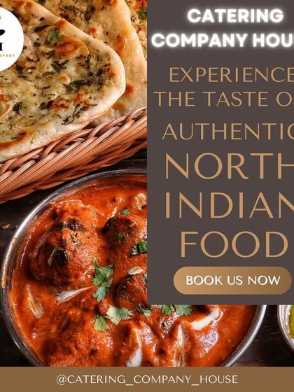 Treat your taste buds to our lip-smacking North Indian and Mughlai cuisine. This image showcases a rich, creamy curry served with fresh, hot naan.