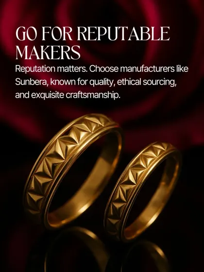 Your trust is earned through reputation. When investing in jewellery, it is important to choose manufacturers like me who are known for quality, ethical sourcing, and exquisite craftsmanship.