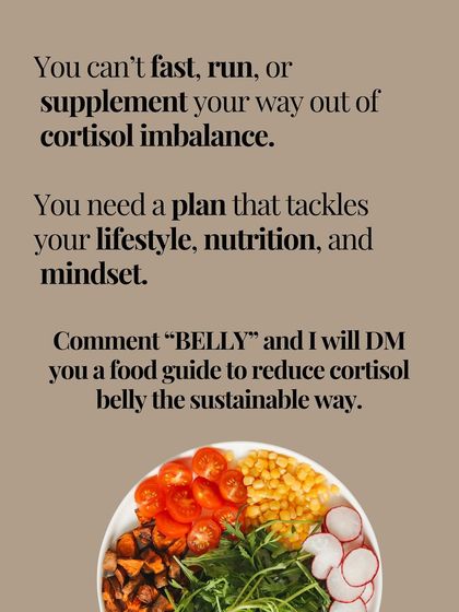 You can't fast or supplement your way out of a cortisol imbalance. You need a holistic plan that tackles your lifestyle, nutrition, and mindset.