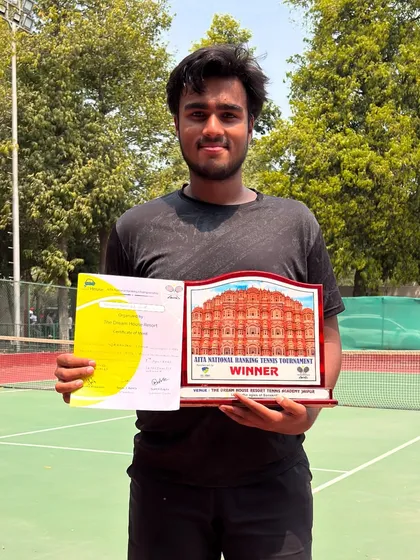 Celebrating another big win for the academy. At just 16, Niraanjan Singh became the U18 Super Series doubles champion, proving that age is no barrier to success.