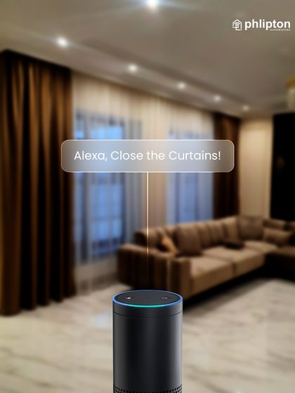 This is what hands-free living looks like. An Alexa device can serve as the central command for your room, closing the curtains to create instant privacy or opening them to let in the morning light.