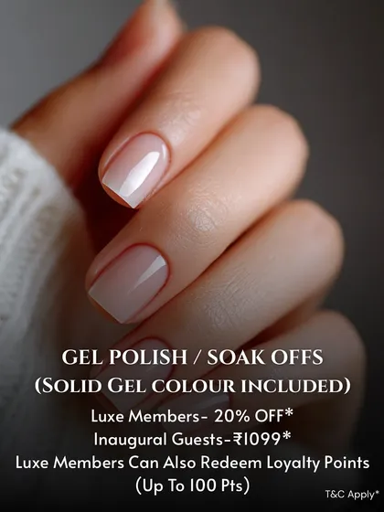 This image showcases a beautiful, natural-looking gel manicure. My gel polish service includes a solid gel color application for a durable, high-shine finish that lasts.