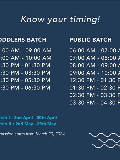 PM Swimming Centre - Specialized Aquatic Programs Our Programs & Timetables photo 6