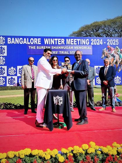 The Suresh Shanmugam Memorial Sprinter's Trial Stakes presentation.