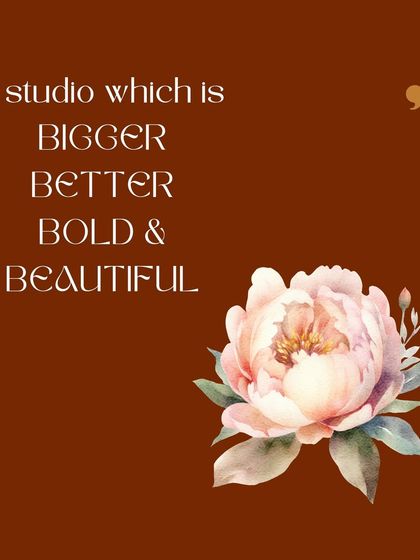 Our new studio is bigger, better, bold, and beautiful. This announcement celebrates the completion of my dream project, a larger space to be even more creative.