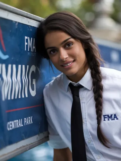 Our brand stands out from the rest. This stylish photo captures the professional and aspirational image of the FMA Swimming Institute.
