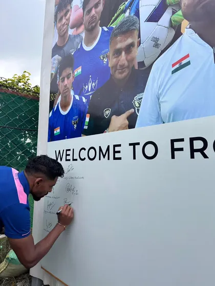 An Odisha FC player leaves his signature, adding to the growing list of legends and professionals who have visited our club.