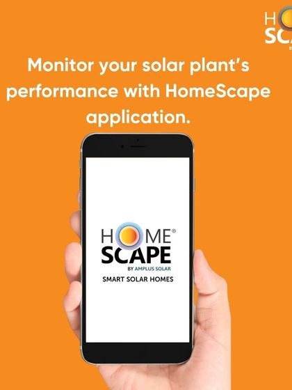 The HomeScape mobile application allows you to monitor your solar plant's performance in real-time. This user-friendly app provides a comprehensive guide, tracks your energy generation, and shows your savings and CO2 emissions reduction.