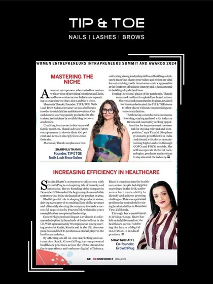 I am honored to be featured for mastering the niche of luxury nail and brow services. My passion is to deliver uncompromising quality and build a brand that clients can trust.