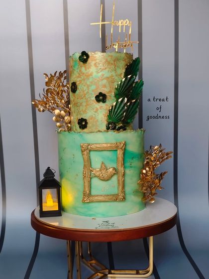 Swetha Mehta - Custom Non-Fondant Cakes Art in Buttercream: Hand-Painted & Textured Designs photo 4