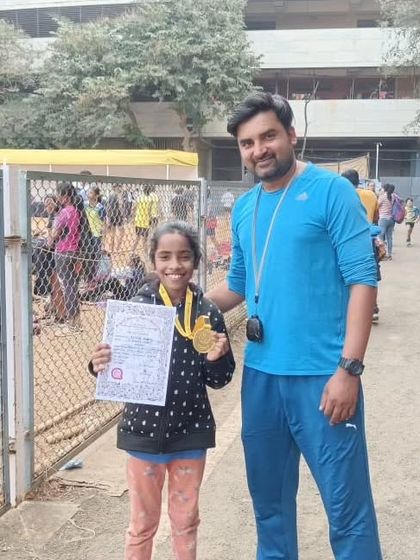 Another gold medalist from my squad, all smiles after her victory.