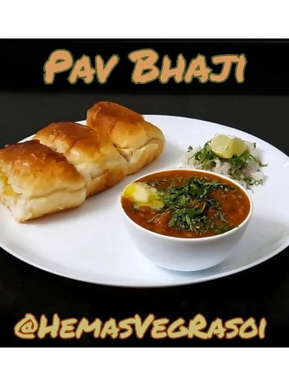 The quintessential Mumbai street food, Pav Bhaji, made with a rich blend of vegetables and spices, served with buttery pav.