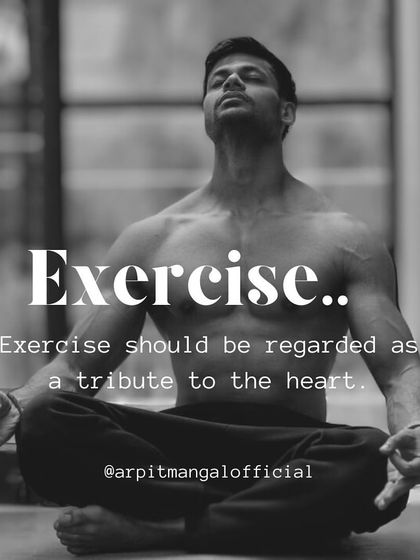 Exercise is a Tribute to the Heart. Think of your workouts not as a chore, but as an act of respect and care for your body's most vital organ.