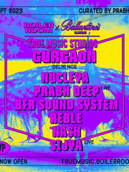 The official lineup for the Boiler Room x Ballantine's show in Delhi, curated by my friend Prabh Deep. An incredible roster of artists to be a part of.