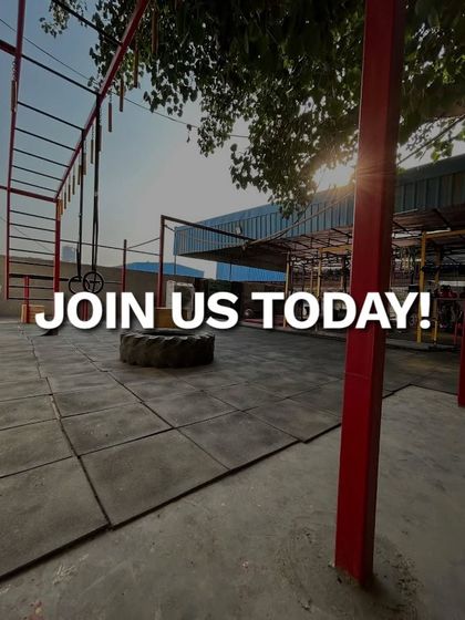 This is a duplicate of media ID 61, reinforcing the invitation to join us at our unique open-air training facility. The space is ready for you to start your fitness journey.