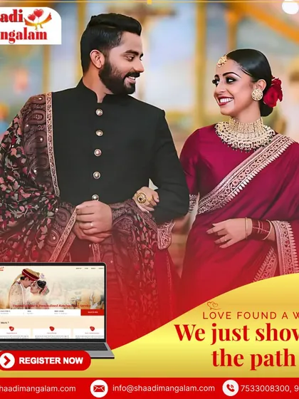Love found a way, we just showed the path. This beautifully dressed couple is a testament to our commitment to uniting souls and creating lasting relationships through our trusted platform.
