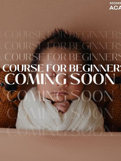 "Coming Soon" graphic for a beginners' photography course.