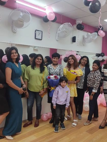 Welcoming our new franchisee with bouquets. We are thrilled to have her join our mission.